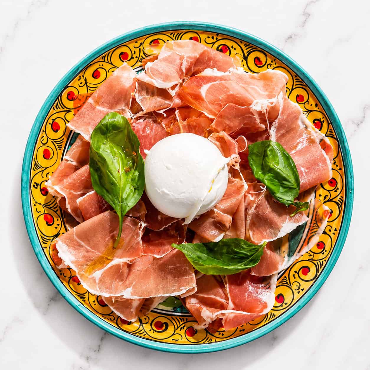 Prosciutto e Burrata - Prosciutto San Daniele & La Stella Buffalo Latticini Burrata, Grissini