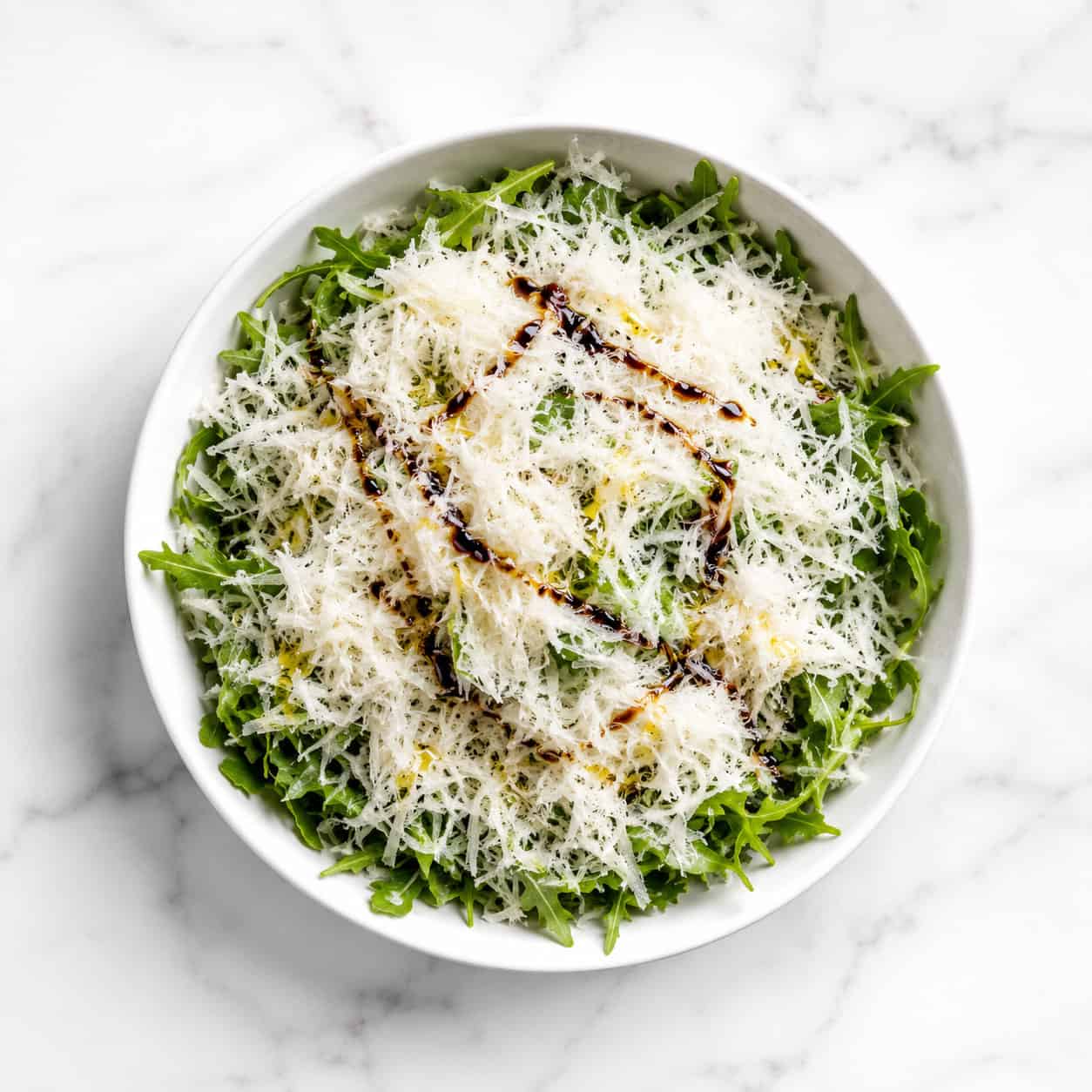 Rucola e Grana Salad - Rocket, Grated Parmesan, Balsamic, Extra Virgin Olive Oil