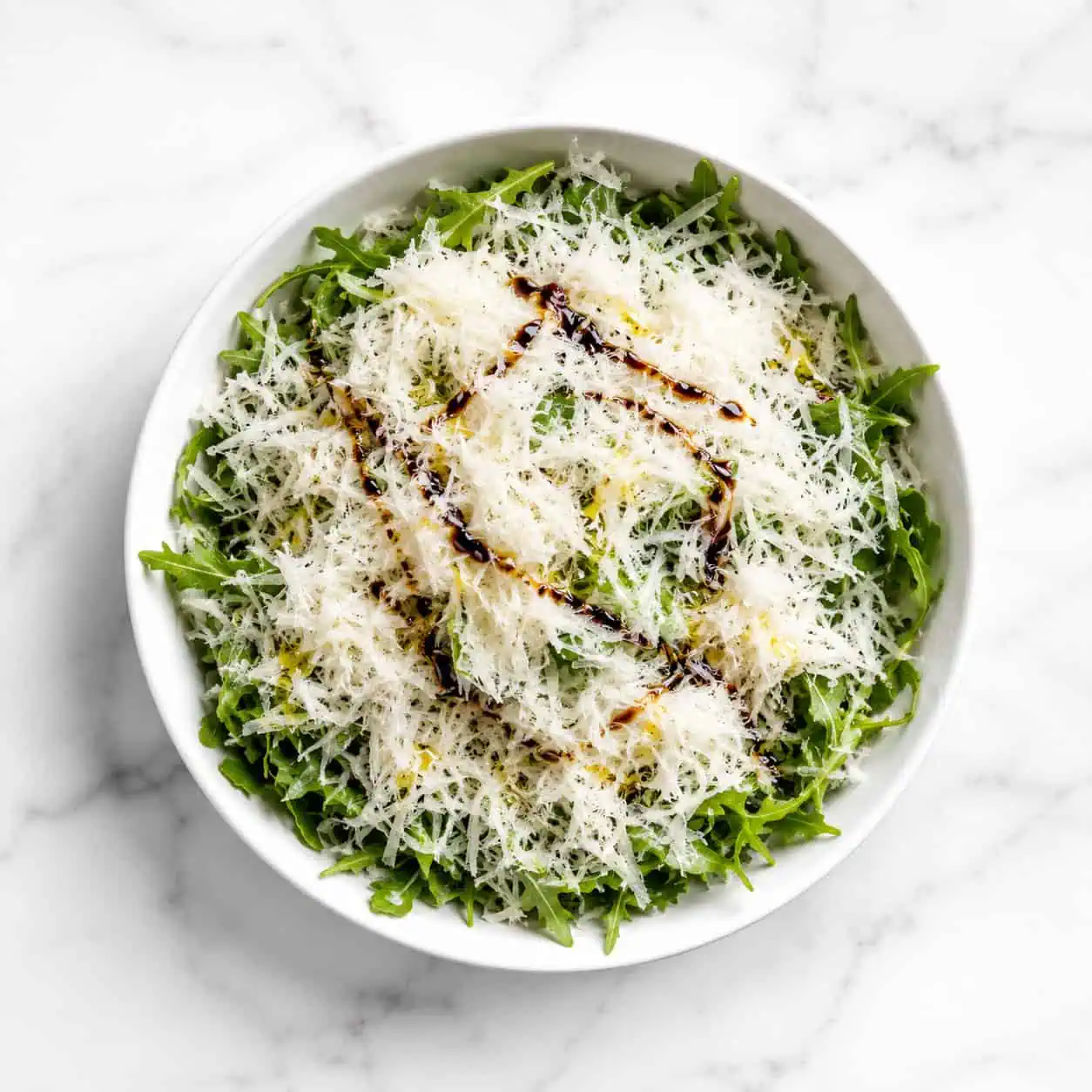 Rucola e Grana Salad - Rocket, Grated Parmesan, Balsamic, Extra Virgin Olive Oil